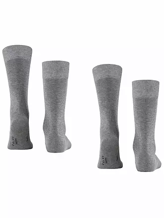 FALKE | Lot de 2 paires de chaussettes "Happy" (noir) | grau